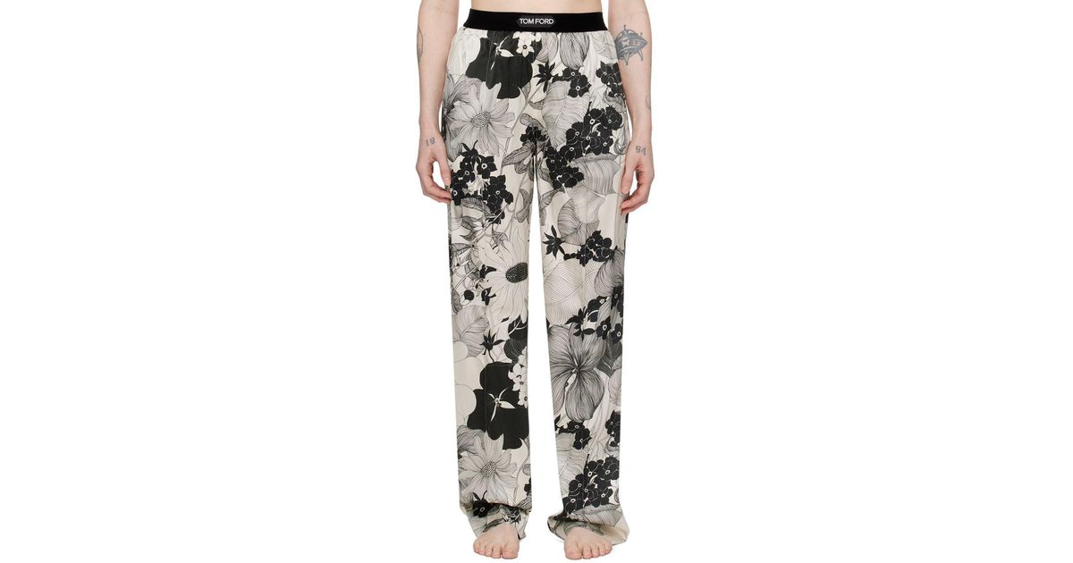 TOM FORD Brown Pinched Seam Pyjama Pants