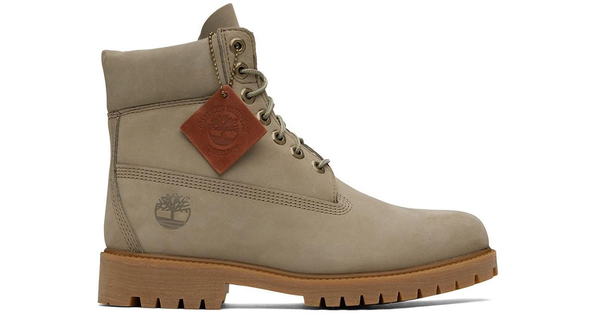Timberland Taupe Heritage 6 inch Lace up Boots in Brown for Men