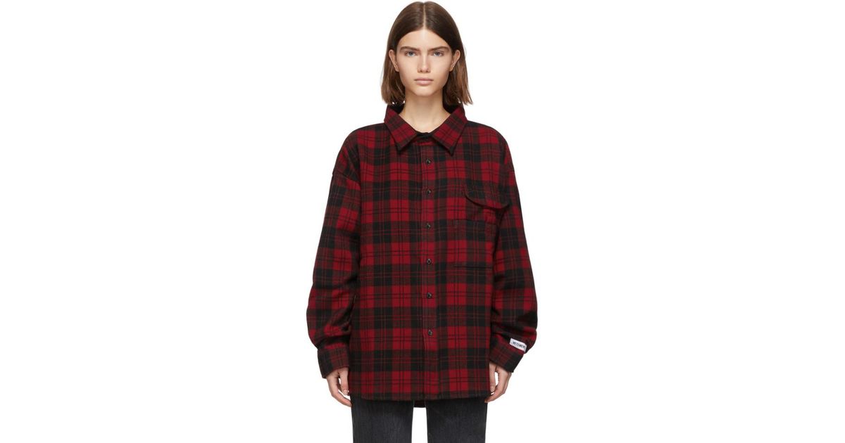 Vetements Cotton Red Over Your Hoodie 