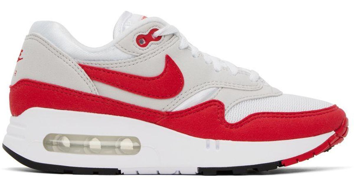 Nike White & Red Air Max 1 '86 Og Sneakers in Black | Lyst