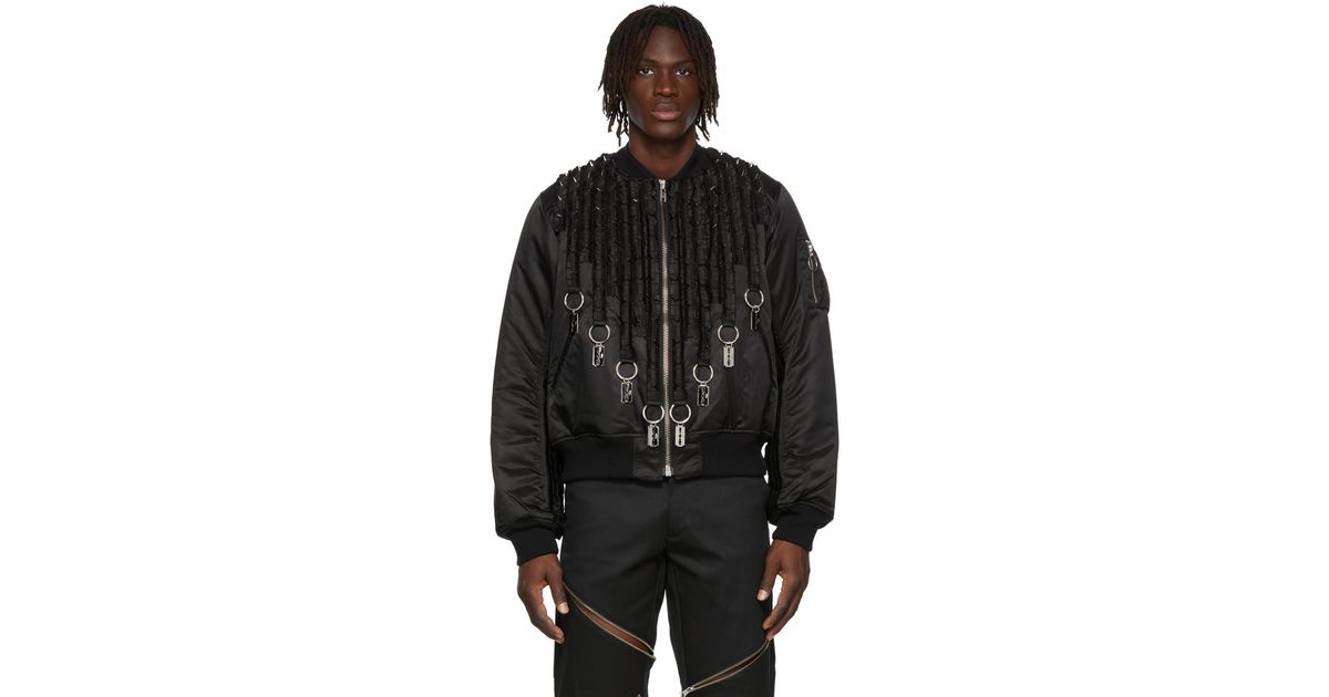 Kidill Frill Spike Ma1 Bomber Jacket in Black for Men | Lyst Canada