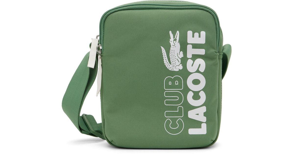 Lacoste Green Neocroc Bag for Men | Lyst