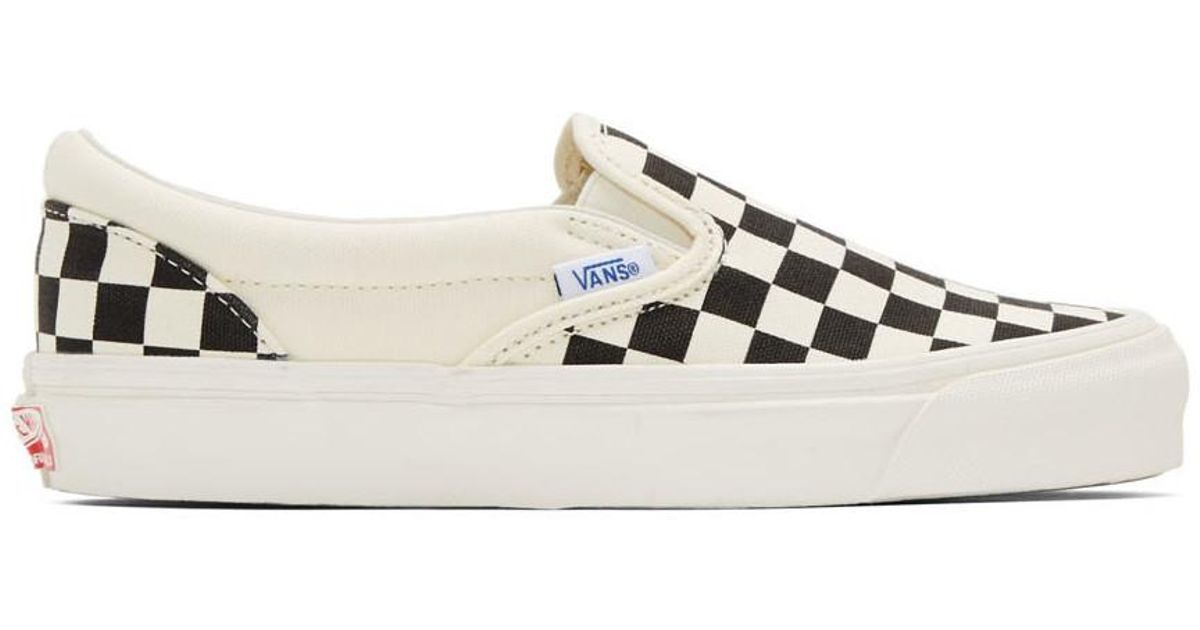 vans checkerboard slip on og