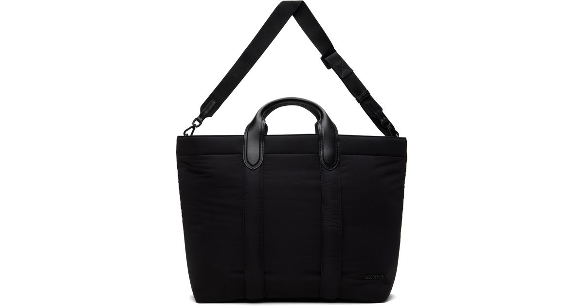Jacquemus La Croisière 'The Bambino Shopper' Tote in Black