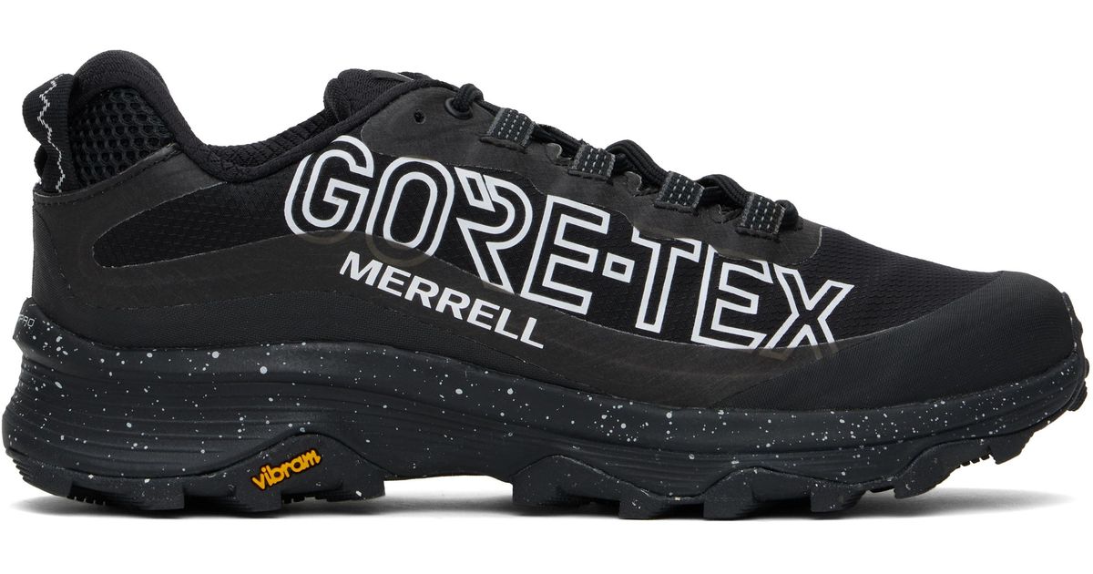 Merrell Moab Speed Gore-tex Sneakers in Black | Lyst