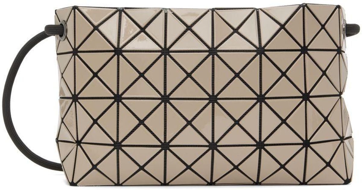 Bao Bao Issey Miyake Taupe Loop Messenger Bag