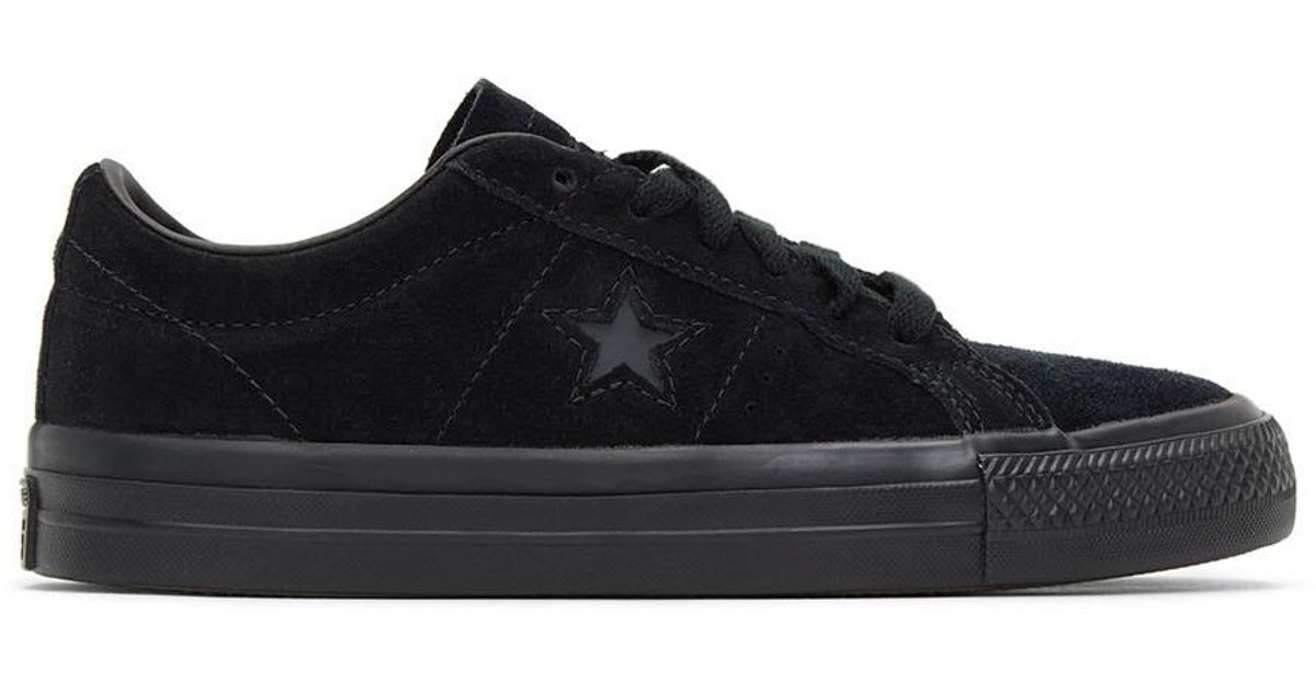 Converse Black Suede One Star Pro Sneakers | Lyst Australia