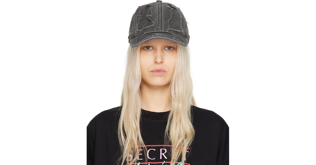 Destroyed Cap in Washed Black – SVRN