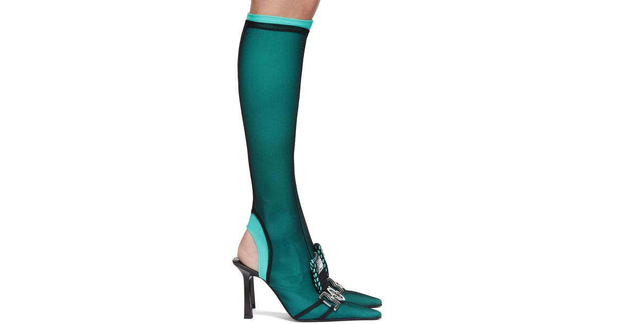 Ancuta Sarca Synthetic J3 Sock Tall Boots in Mint (Green) - Lyst
