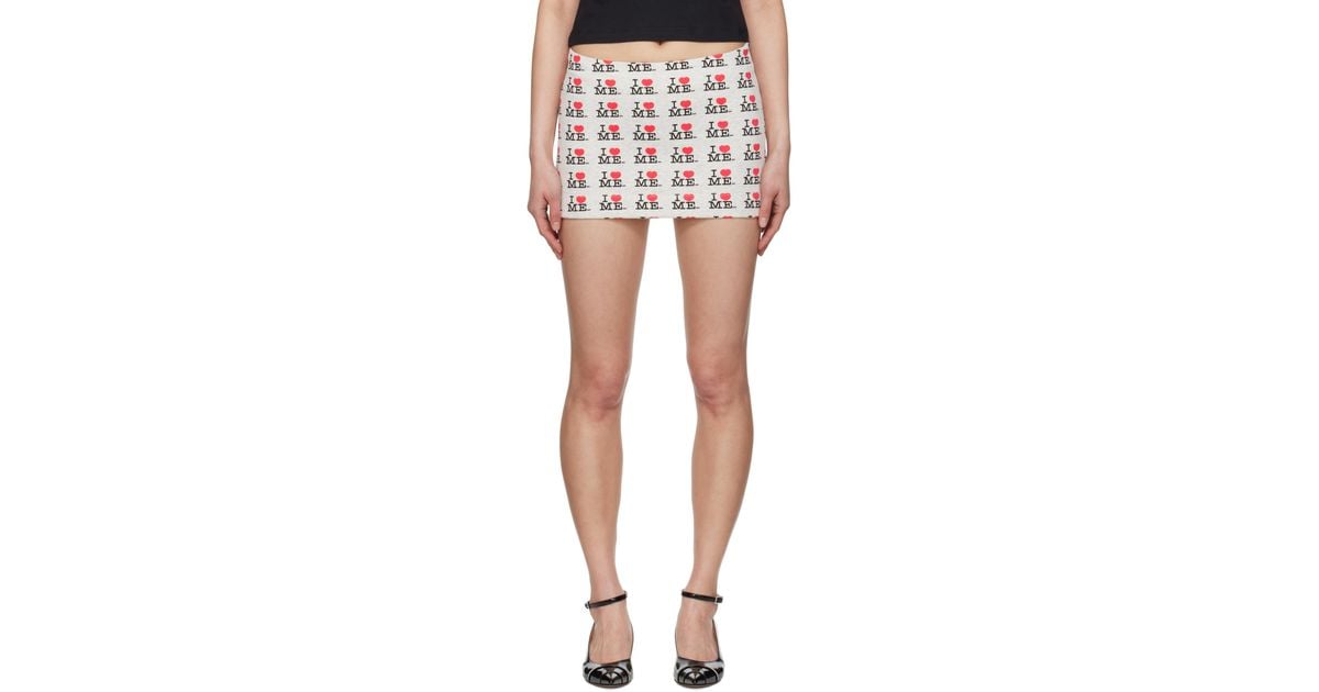 Ashley Williams 'I Heart Me' Miniskirt | Lyst