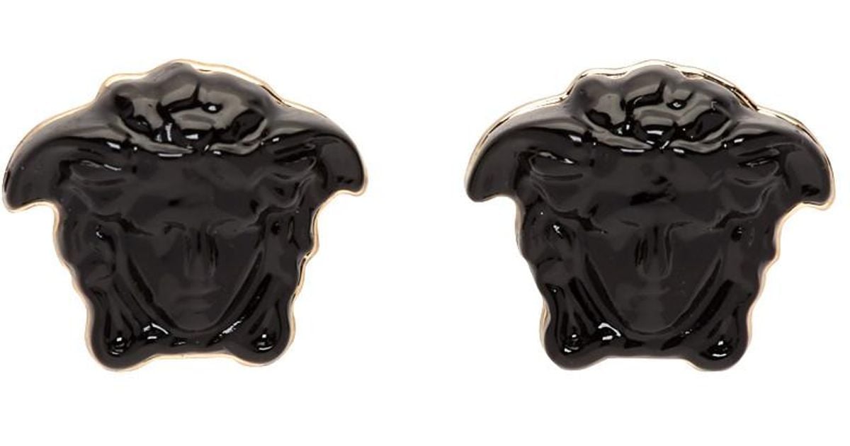 black versace earrings