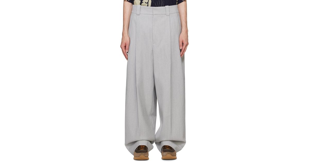 メンズ Jacquemus La Casaコレクション グレー Le Pantalon Marzio