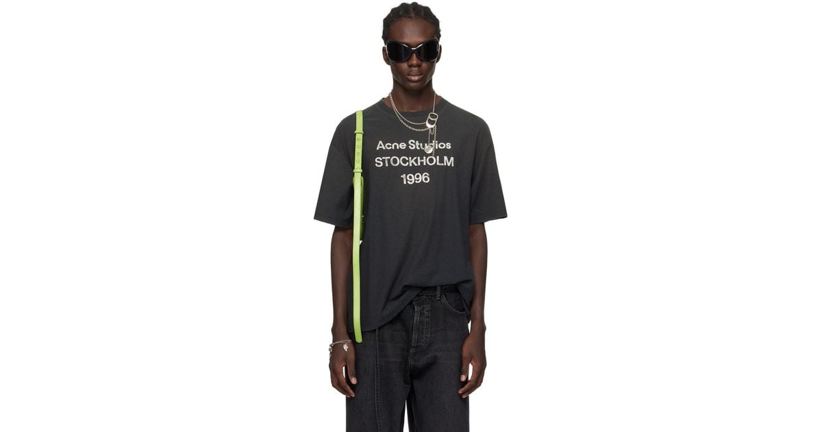 Acne Studios Black 'stockholm' T-shirt for Men | Lyst