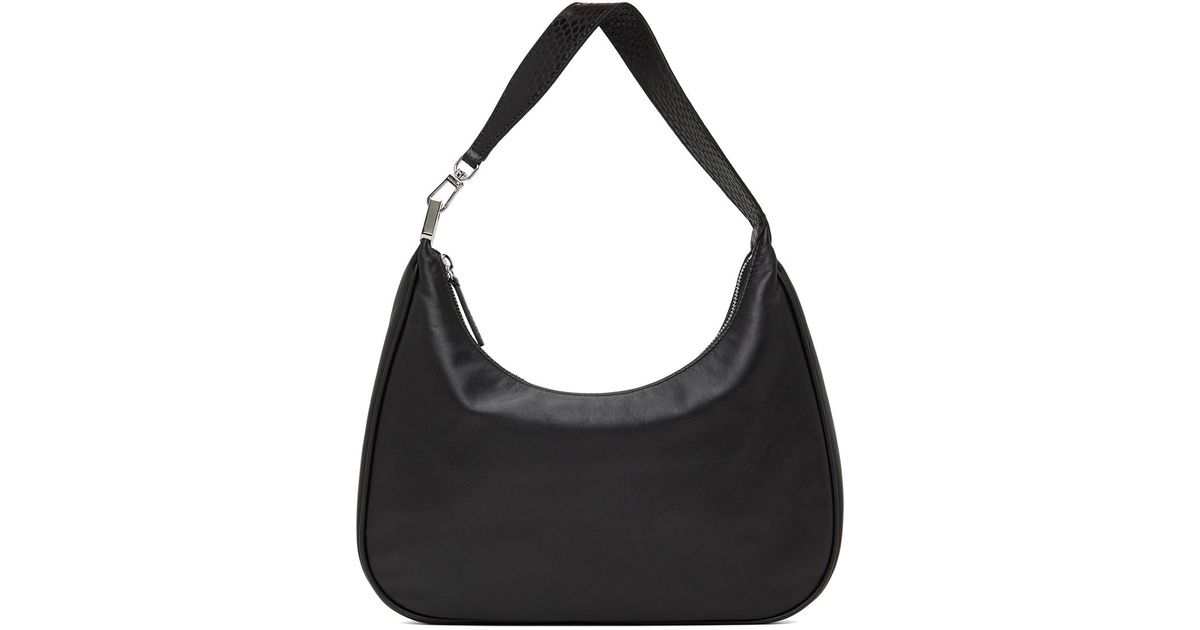 STAUD Sylvie Leather Shoulder Handbag in Black Lyst