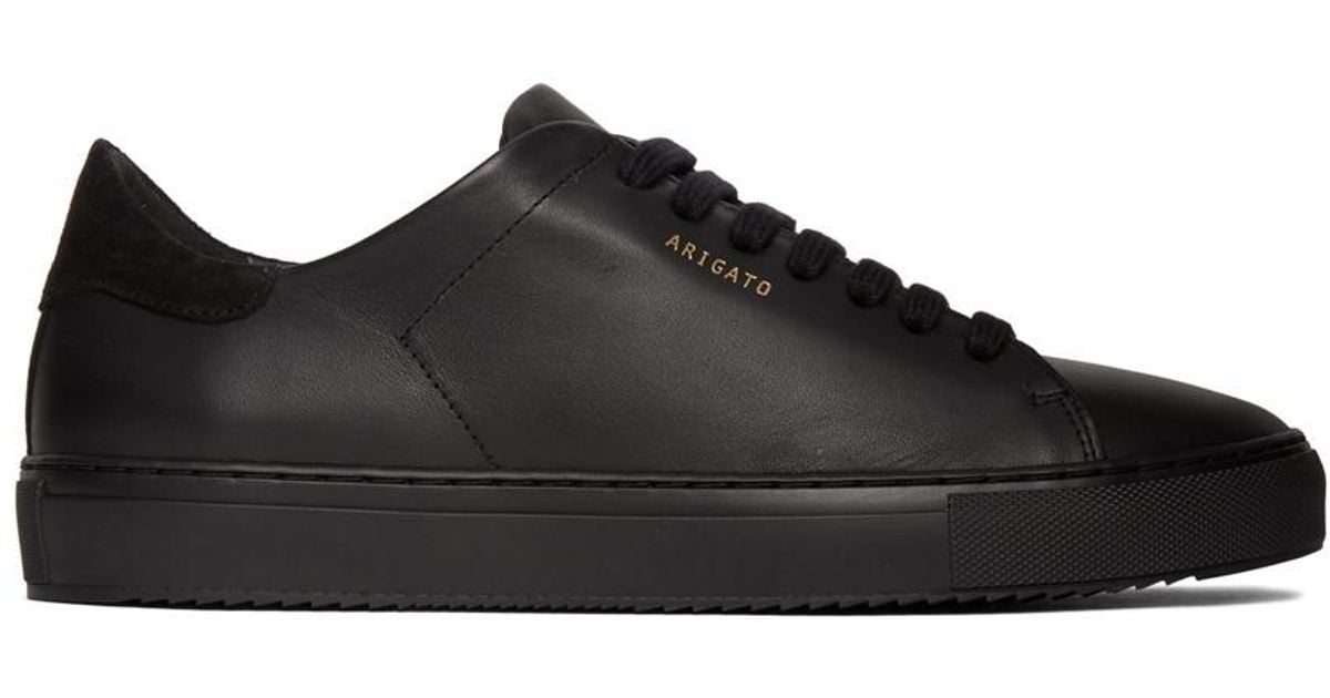 Axel Arigato Suede Black Clean 90 Sneakers for Men - Lyst