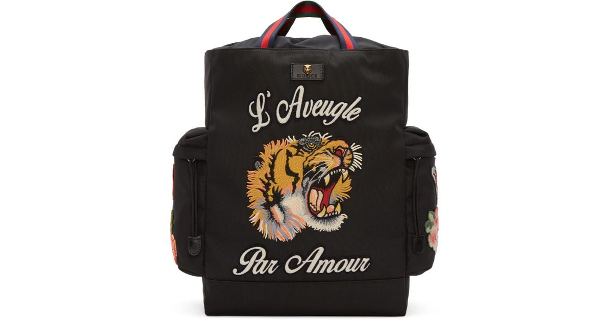 gucci backpack with lion