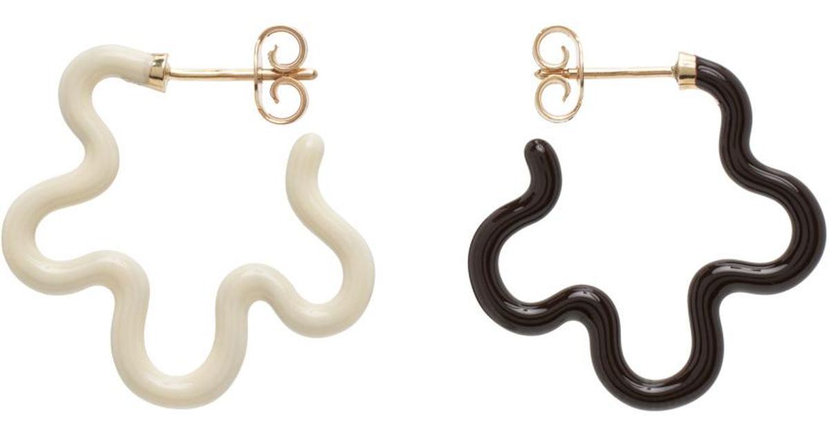 ●日本正規品● Bea Bongiasca Asymmetrical Tone Two ブラウン&オフホワイト アクセサリー