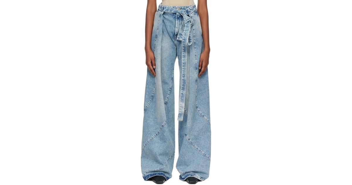 THE ATTICO Maxi pocket jeans マキシポケット ジーンズ the-attico--Paneled-Jeans.jpeg