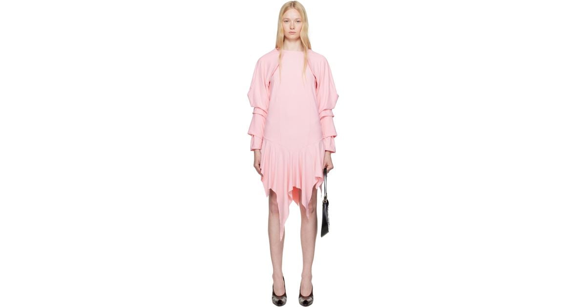 【関税込み】Ashley Williams ピンク Wing ミニワンピース Ashley Williams Wing Minidress in Pink | Lyst