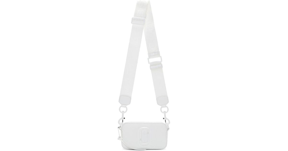 Marc Jacobs Snapshot Dtm Bag In White Leather - Lyst
