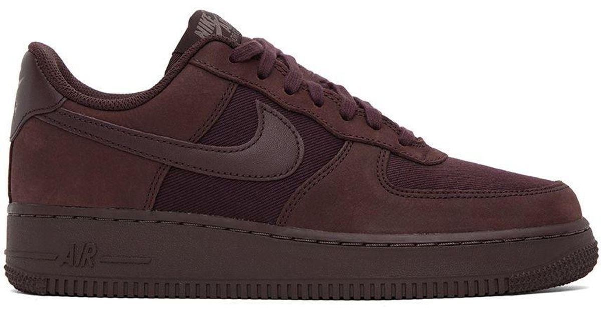 mens burgundy air force 1