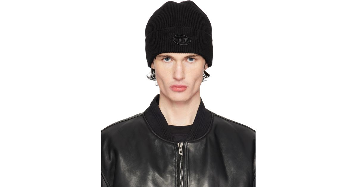DIESEL K-Coder Fully-B ビーニー ・ブラック 【公式通販】