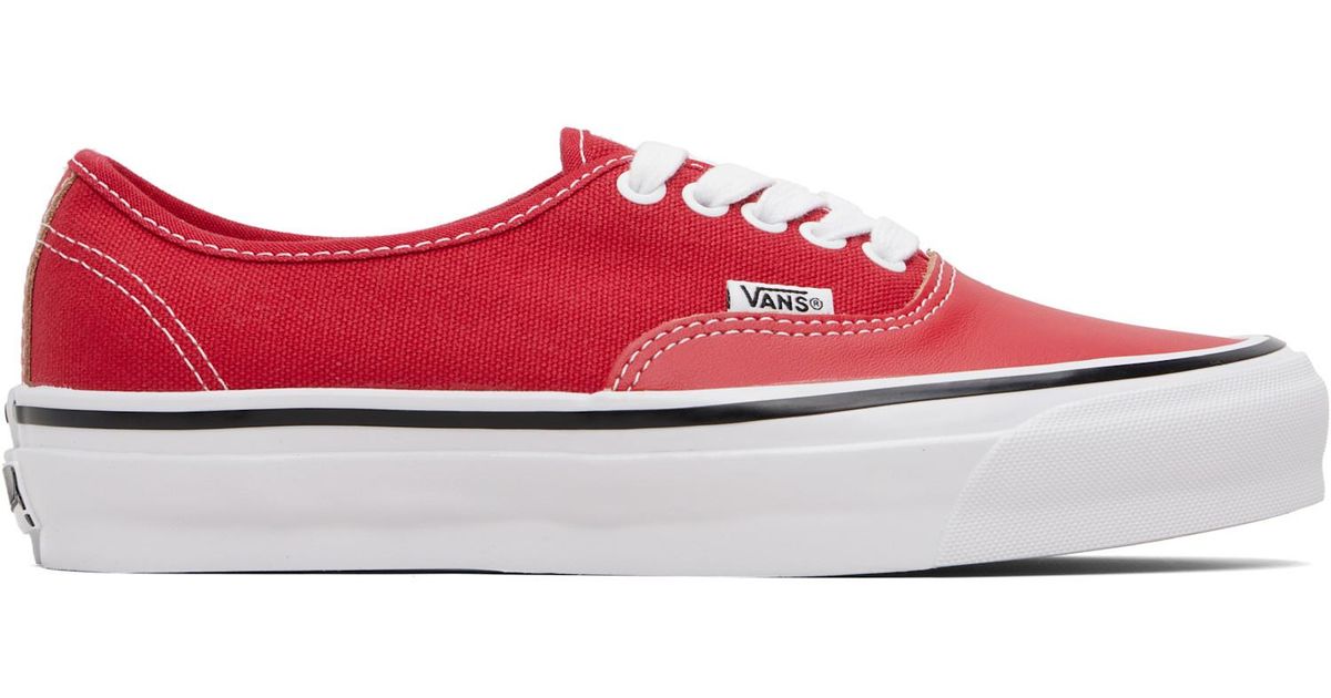 メンズ Vans レッド Otw Authentic 44 Siped Vibram スニーカー