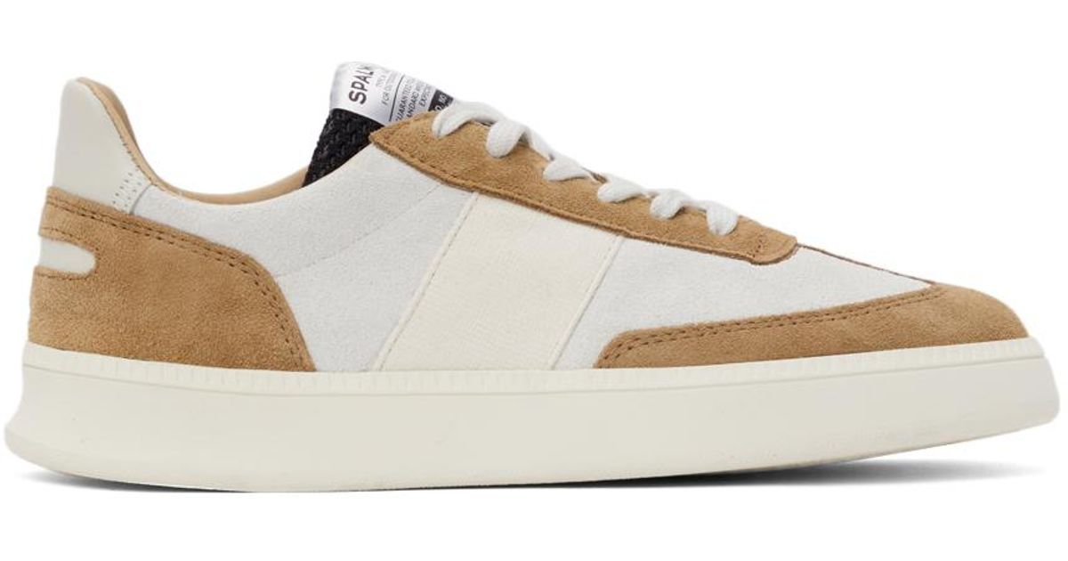 Spalwart Tan & Off-white Suede Smash Low (ws) Sneakers in Black | Lyst