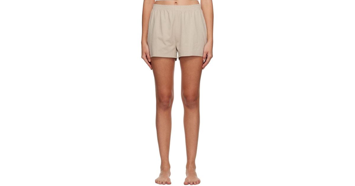Skims Taupe Outdoor Jersey Shorts