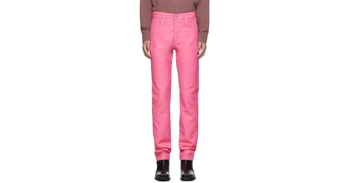 Gucci pink jeans discount