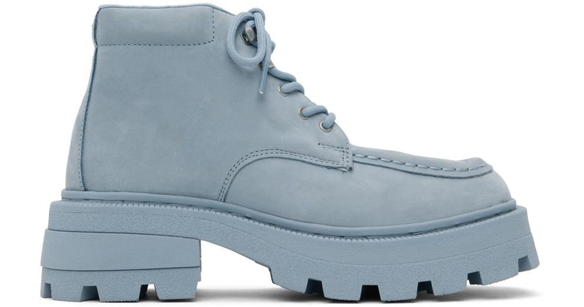 Eytys Tribeca Laceup Boots in Blue for Men Lyst