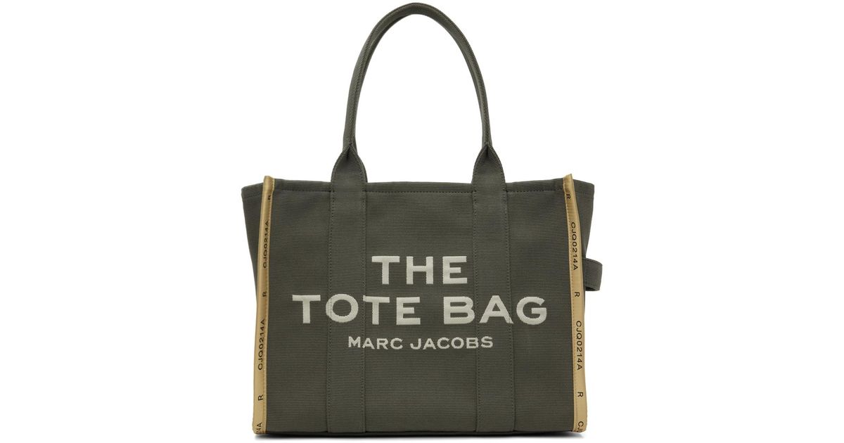 Marc Jacobs Khaki 'The Jacquard Large' Tote in Green | Lyst UK