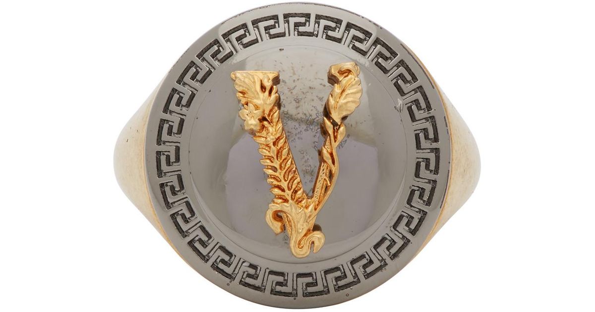 versace virtus ring