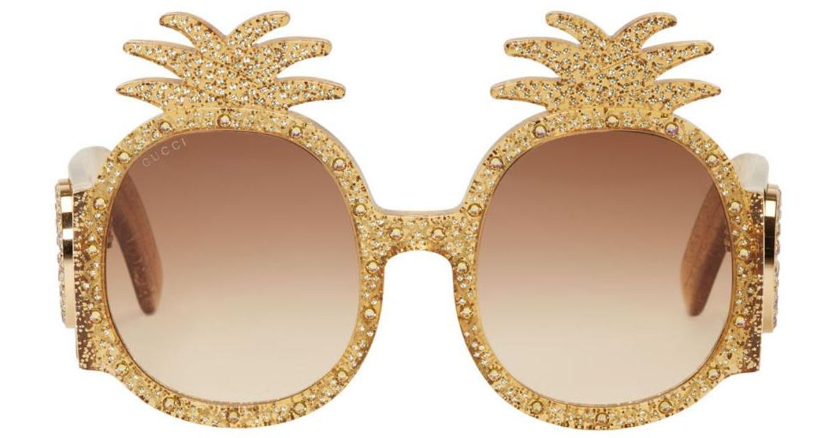 gucci pineapple sunglasses