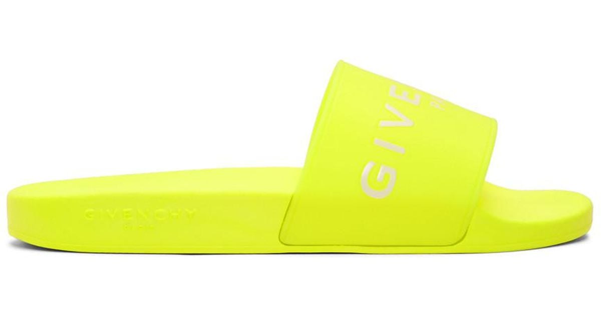 yellow givenchy slides