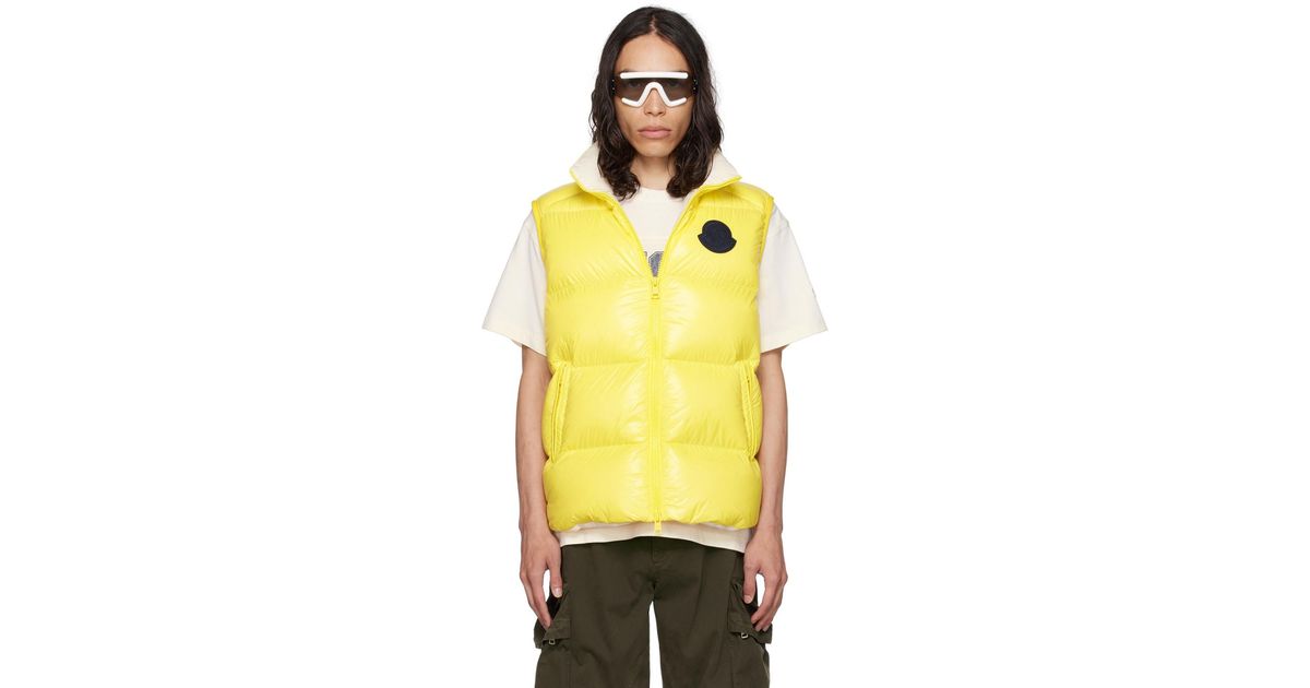 Veste moncler jaune new arrivals