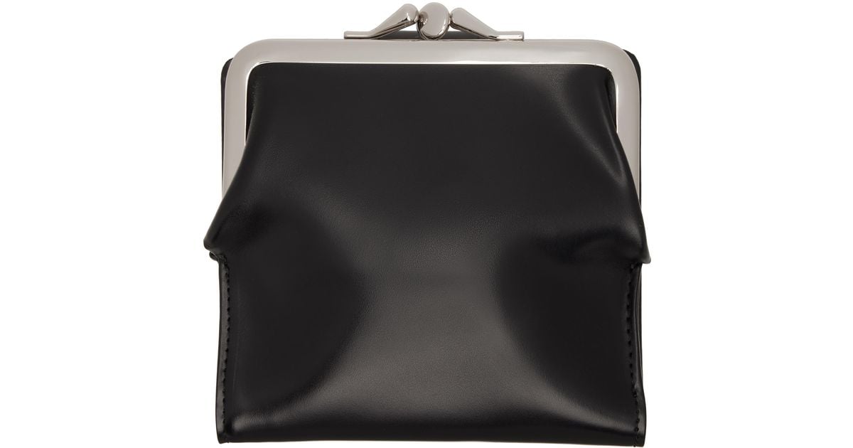 Y's GLOSSY SMOOTH LEATHER SMALL WALLET