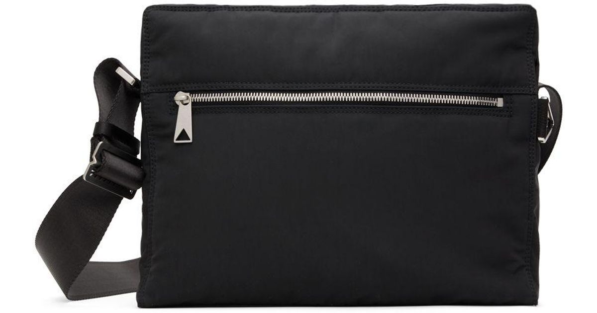 Bottega Veneta Padded Messenger Bag in Black for Men | Lyst