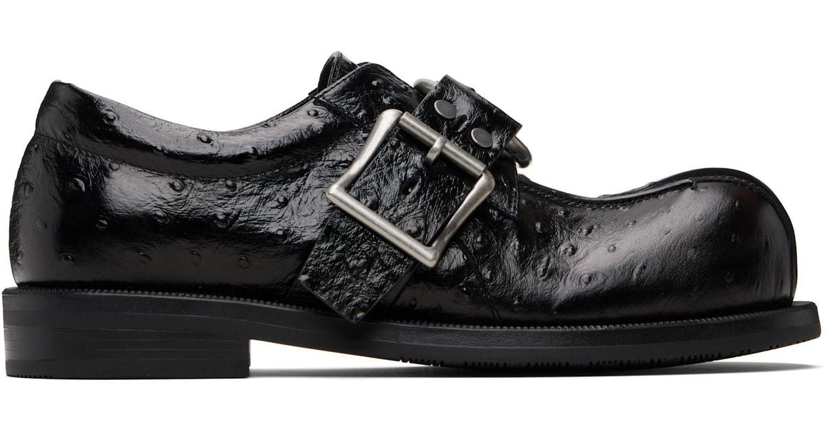 Martine Rose O-Ring Bulb Toe Loafers in Black for Men | Lyst