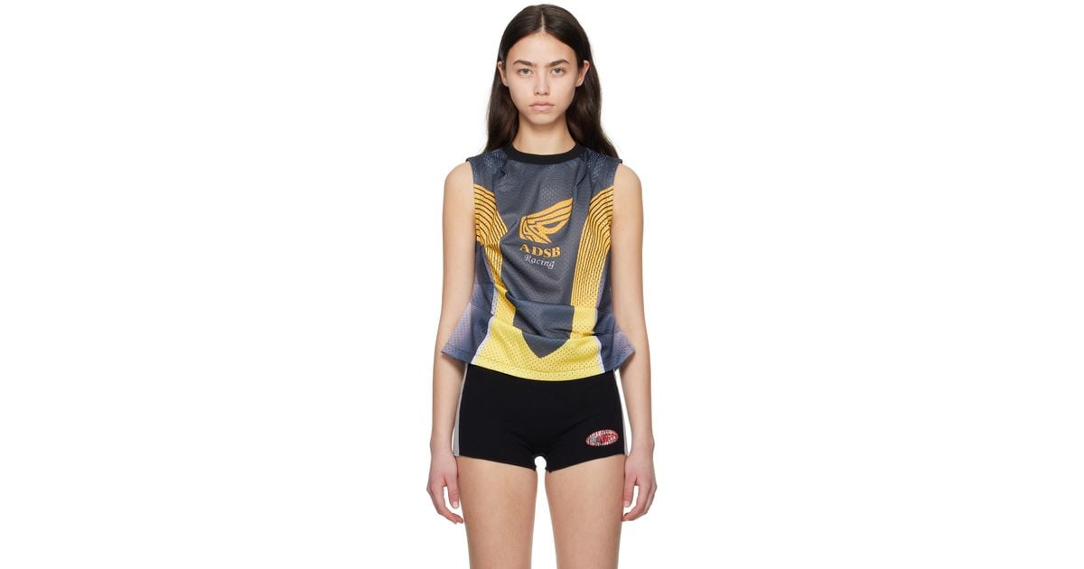 ANDERSSON BELL Racing Reworked Tank Top in Black | Lyst