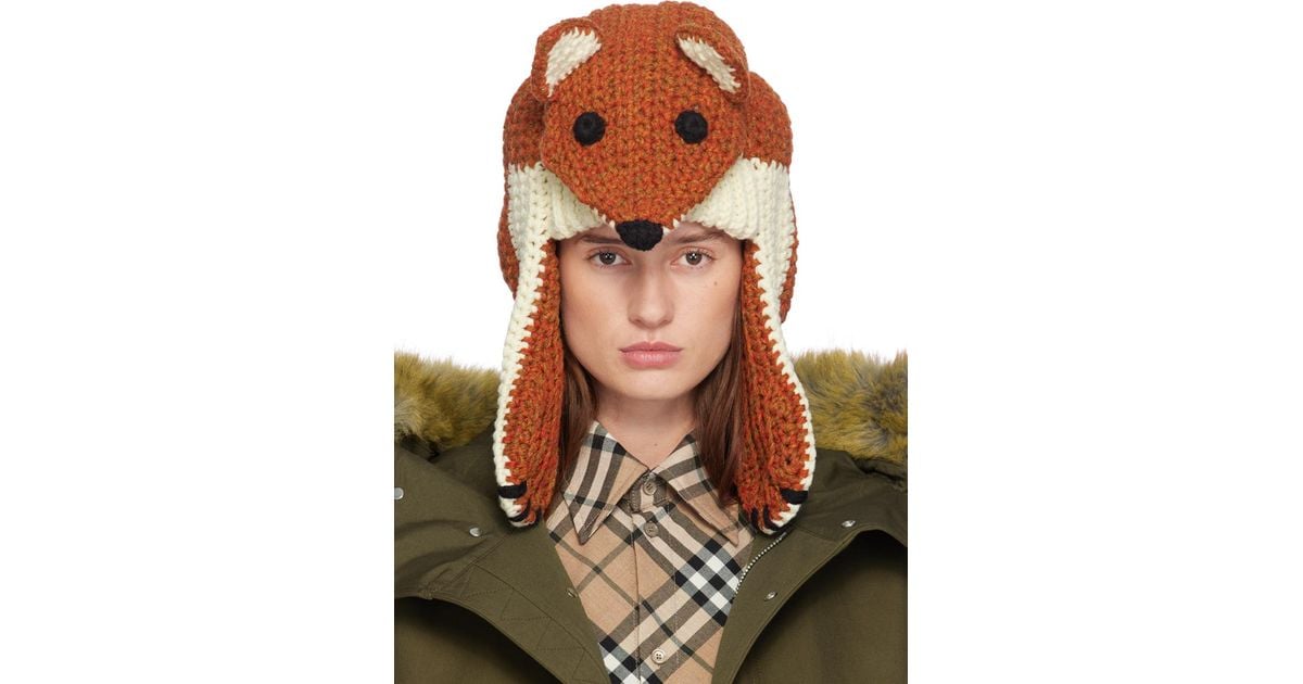 VIP【送料関税込】BURBERRY WOOL AND CASHMERE BLEND BEANIE Check Cashmere Beanie in Nest - Men | Burberry® Official