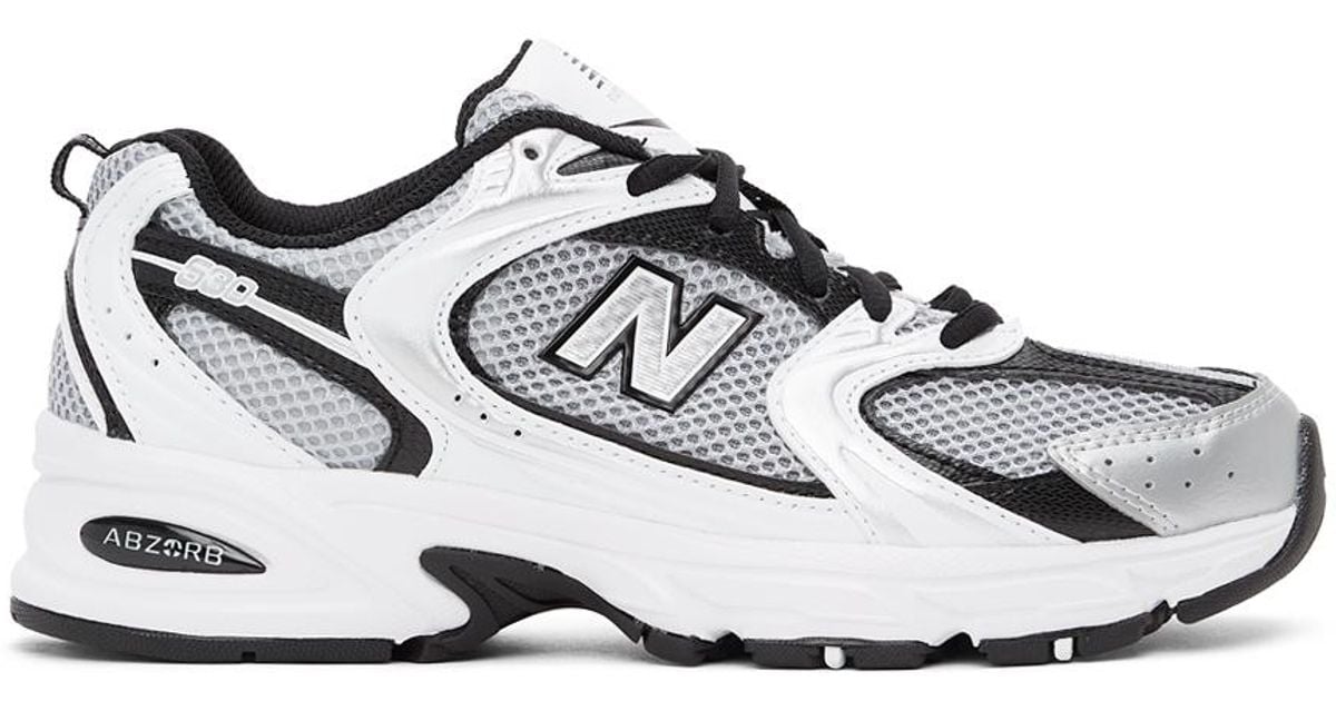 New Balance Rubber 530 Sneakers in White/Black (Black) for Men | Lyst