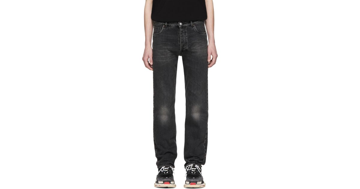 Balenciaga Denim Black Destroyed Hem 5 