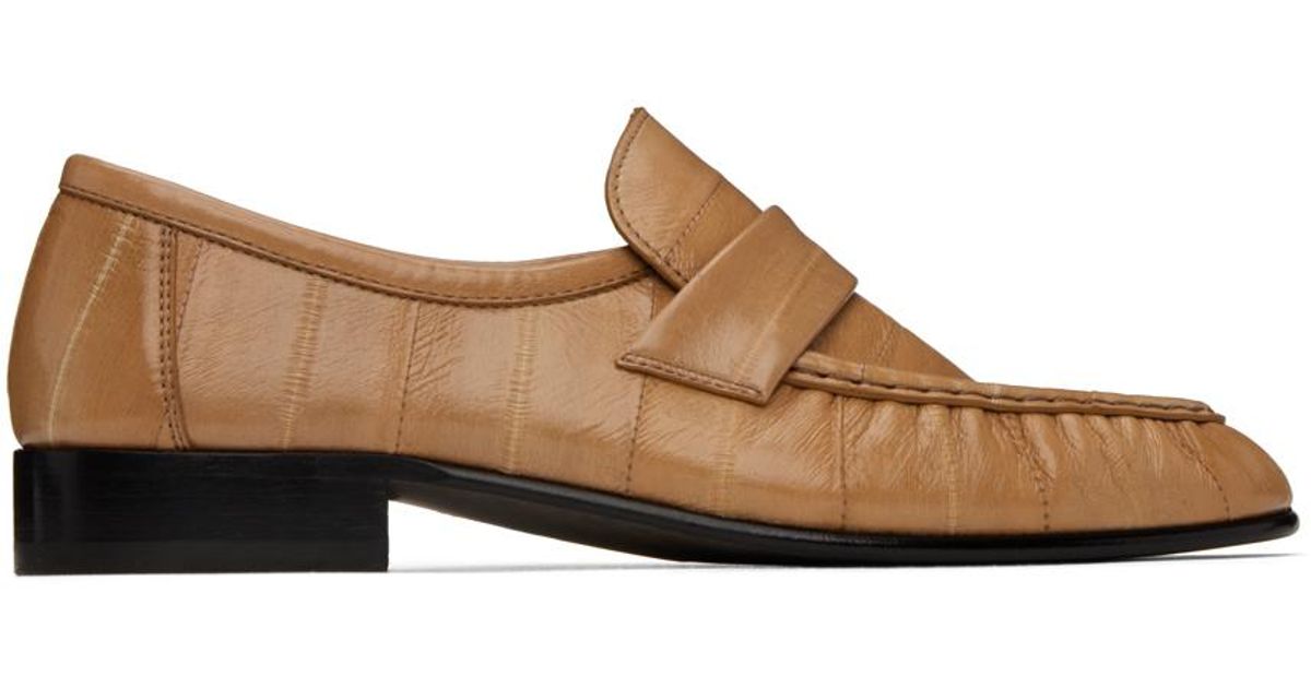 tan soft leather loafers womens