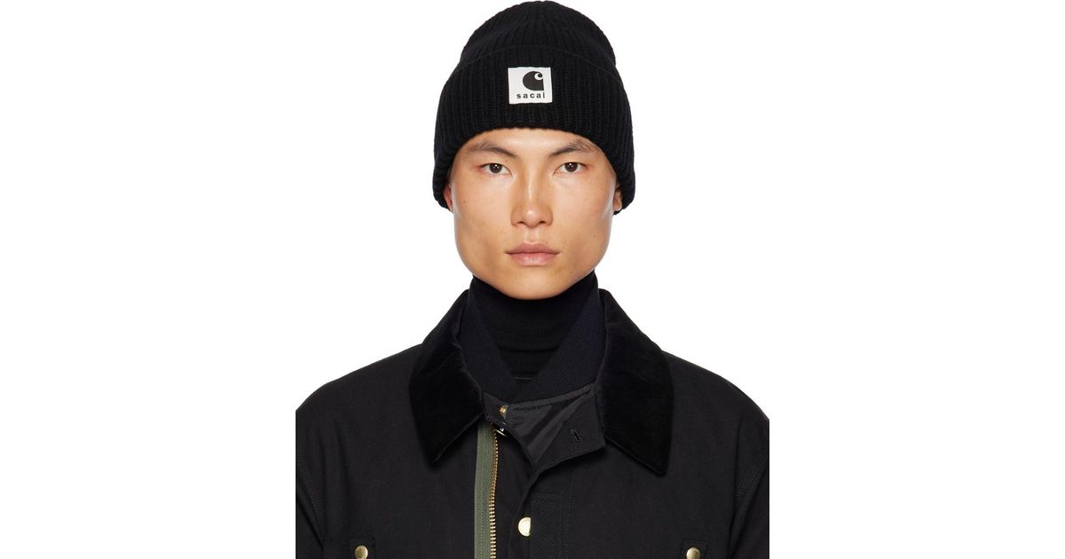 Sacai Black Carhartt Wip Edition Beanie for Men | Lyst Canada