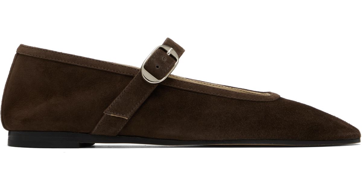 Le Monde Beryl Mary Jane Ballerina Flats in Black | Lyst UK