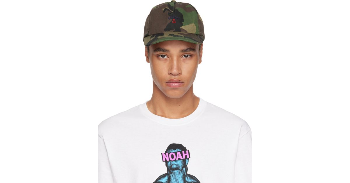 【関税込み】Noah NYC カーキ Anchor Logo 5パネルキャップ noah-nyc-CAMO-Khaki-Anchor-