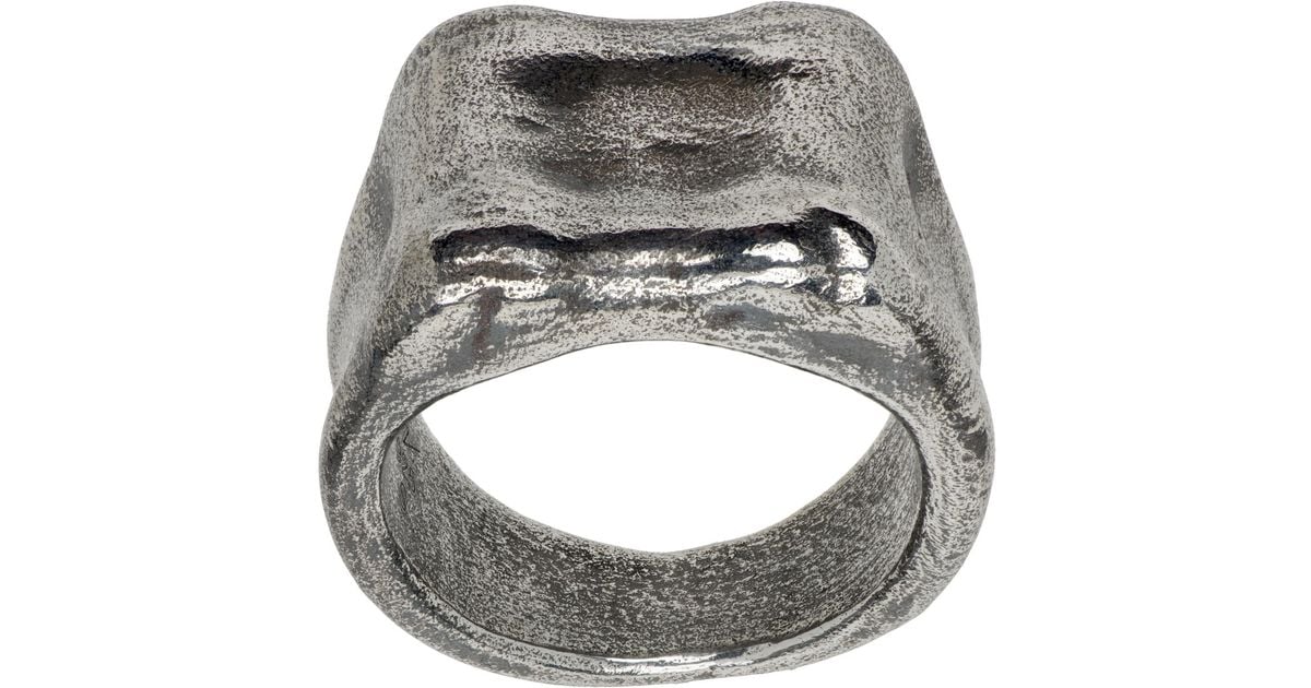 Our Legacy Knochen Ring in Grey | Lyst UK