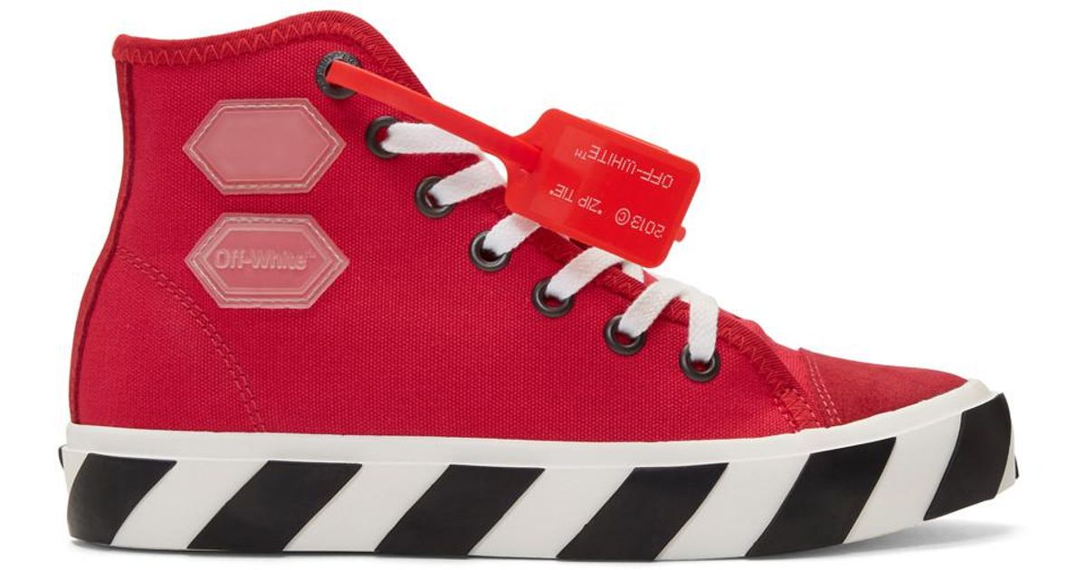 red vulc off white