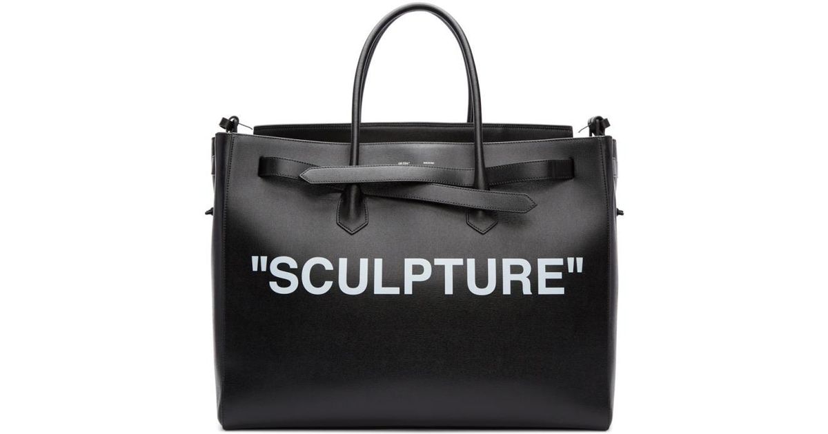 off white sculpture tote